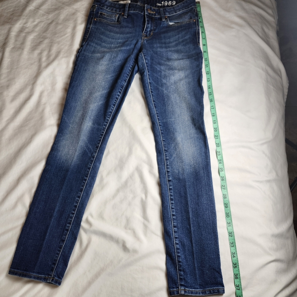 GAP 1969 Classic Blue Straight Leg Jeans Size 27 R - Picture 4 of 8